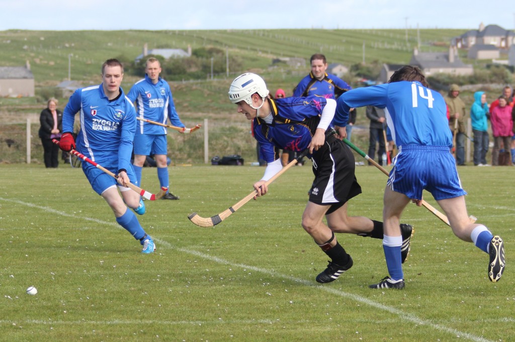 Action from Lochbroom V Lewis at Shawbost